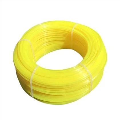 Ferningur gulur nylon trimmer Line 1 kg/hank Magnpakki 2,4 mm 0.095 tommur